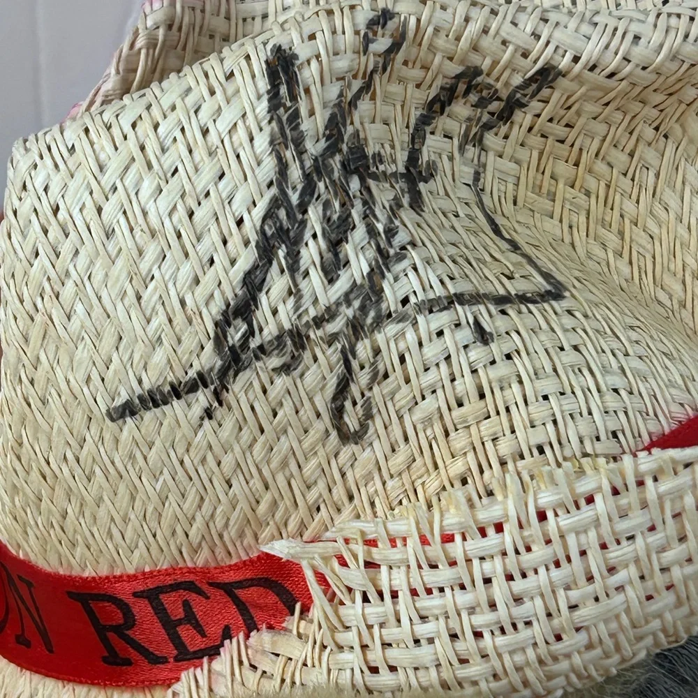 Vintage “Shot Gun Red” Plush Doll With Autographed Hat HeeHaw &‎ Handmade Wagon